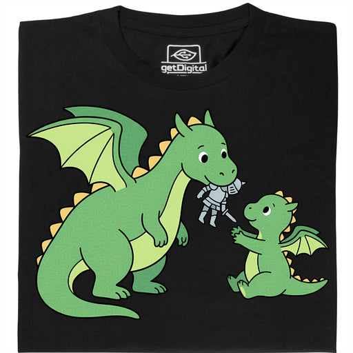 Dragon Parenting - Vue principale T-Shirt Noir