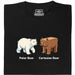 Cartesian Bear - Hauptansicht T-Shirt Schwarz