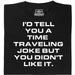 A Joke About Time Travel - Hauptansicht T-Shirt Schwarz