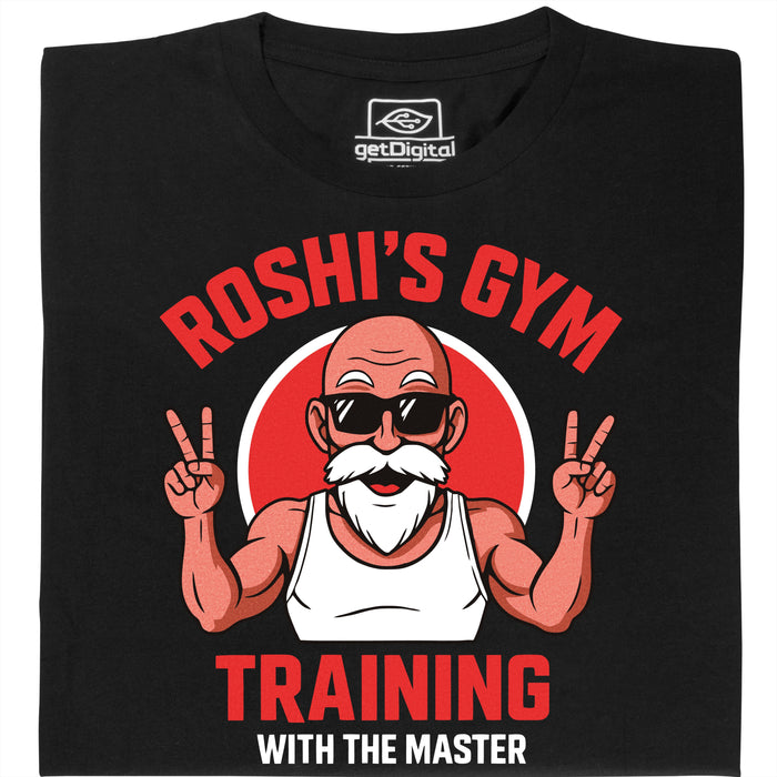 Entrenamiento con el Maestro (Colorizado) - Vista principal Camiseta Negra
