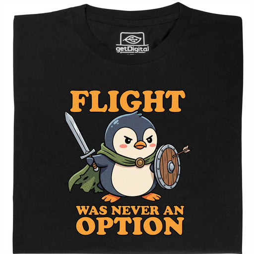 Pingüino Inquebrantable - Vista principal Camiseta Negro