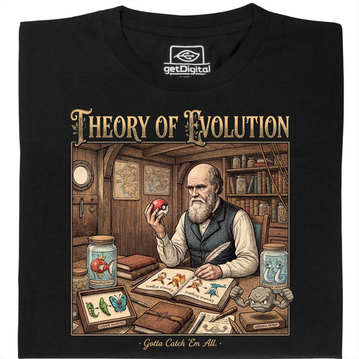 Theory of Evolution - Vista principale T-Shirt Nero