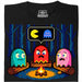 Fogata 8-Bit - Vista principal Camiseta Negro