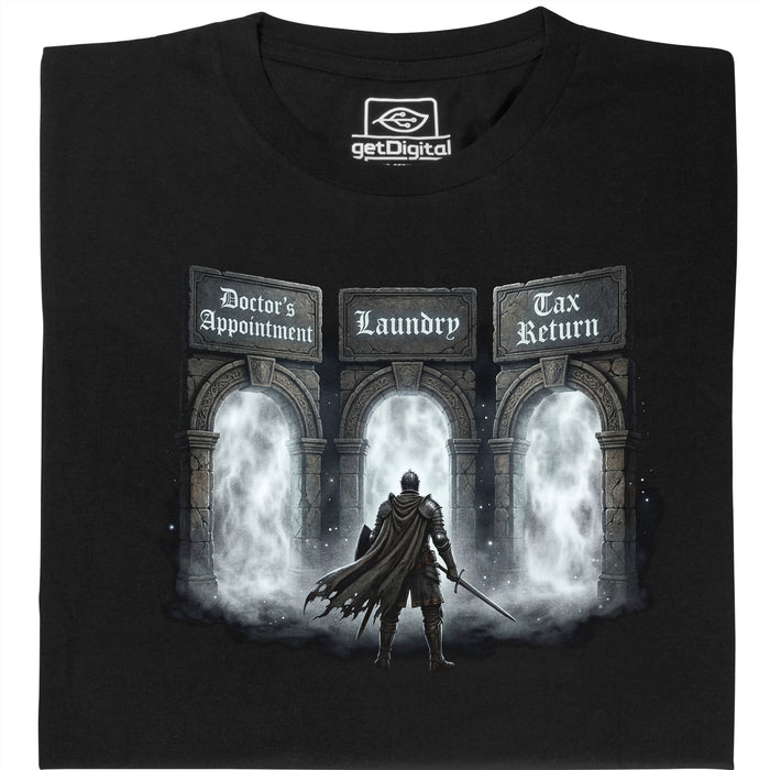 Adult Souls - Main View T-Shirt Black