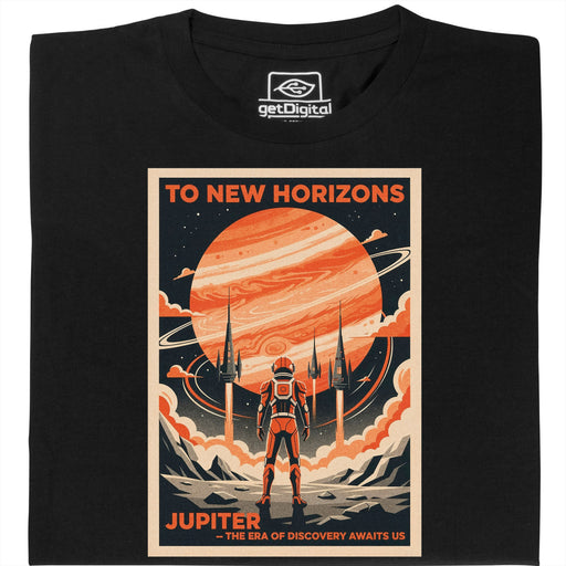 To New Horizons - Vista principale T-shirt Nero