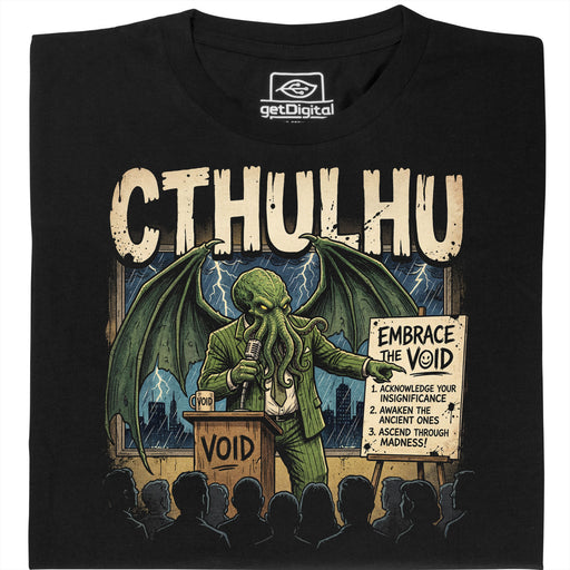 Cthulhu - Embrace the Void - Vista principale T-Shirt Nero