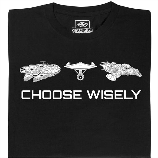 Choose Your Spaceship - Main view T-shirt Black