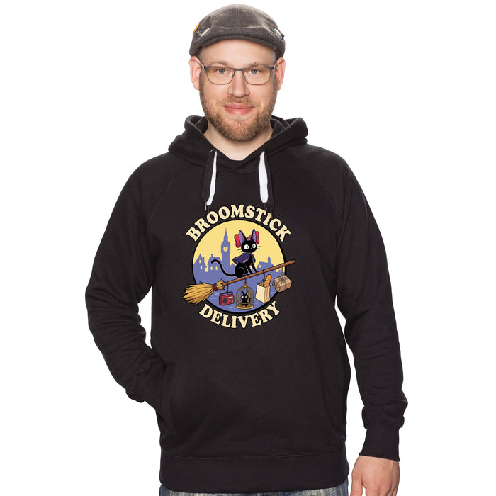 Broomstick Delivery - Il Gatto Prende in Mano il Servizio di Consegna - Hoodie Uomo Basti