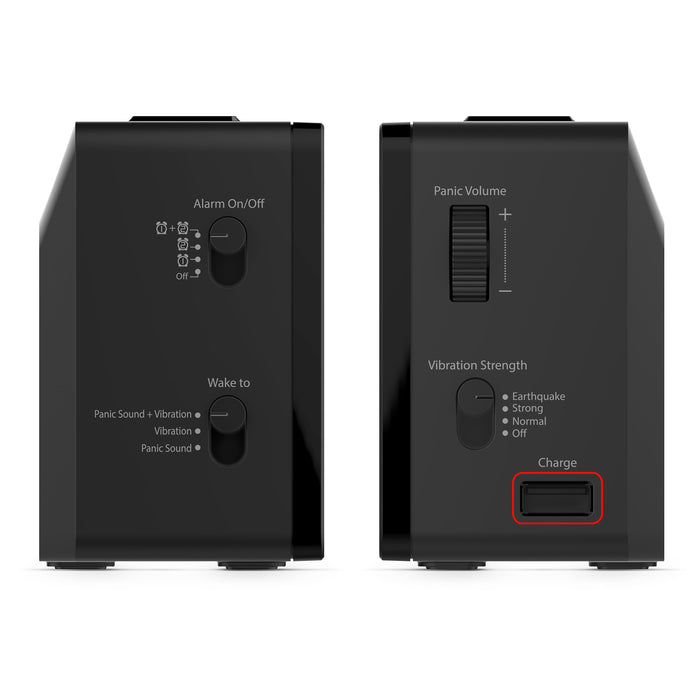 TimeShaker Boom Wecker mit 120 Dezibel und Vibrationsalarm