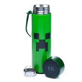 Gourde Minecraft Creeper avec thermomètre numérique