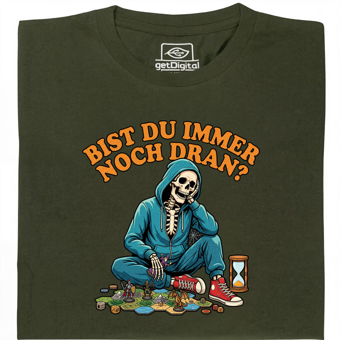 Ben je nog steeds aan de beurt? - Voorkant T-Shirt Donkergroen