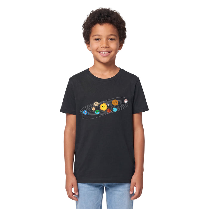 Sonnensystem - Kindershirt Model Junge 1