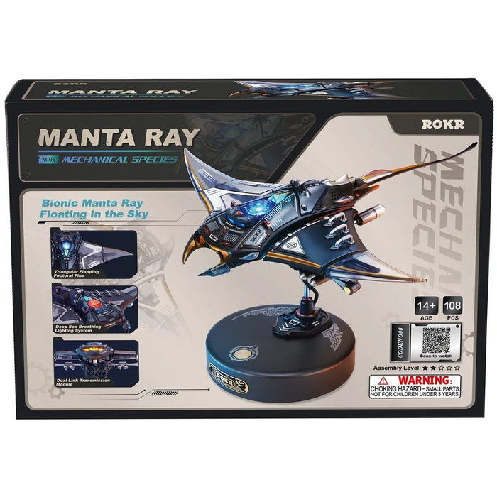 Kit di Costruzione Elettronico 3D Meccanico Manta Ray con Illuminazione