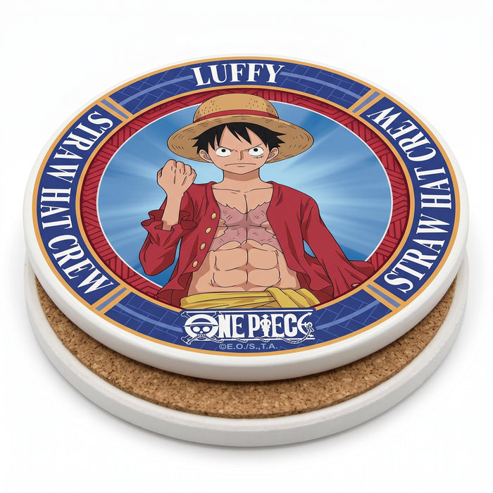 One Piece Keramiek Onderzetters - Monkey D. Luffy