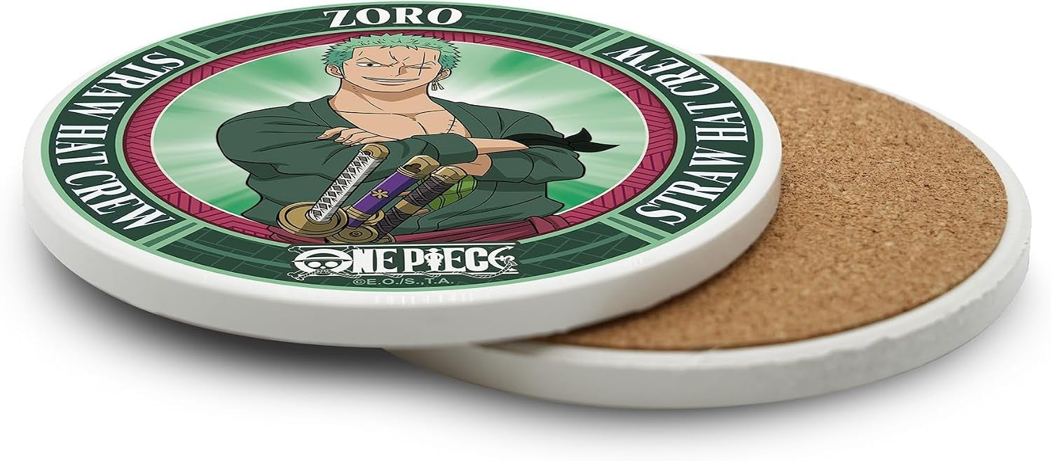 One Piece Keramik Untersetzer - Roronoa Zoro