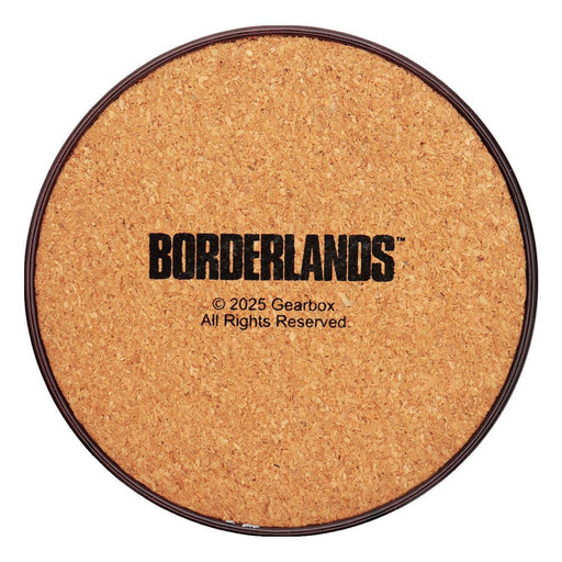 Borderlands Set di 4 sottobicchieri (metallo, retro in sughero)