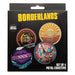 Borderlands Set di 4 sottobicchieri (metallo, retro in sughero)