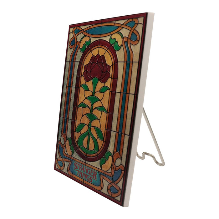 Stranger Things Creel House stained glass wall sign