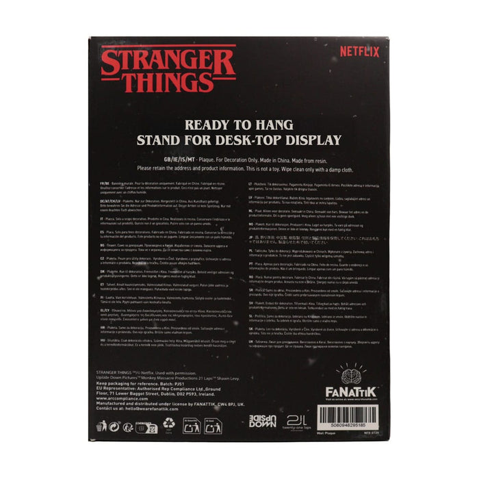 Stranger Things Creel House stained glass wall sign