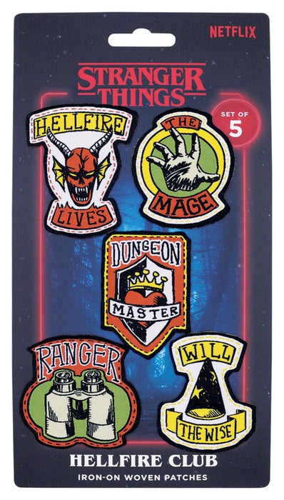 Stranger Things Hellfire Club Patch Set