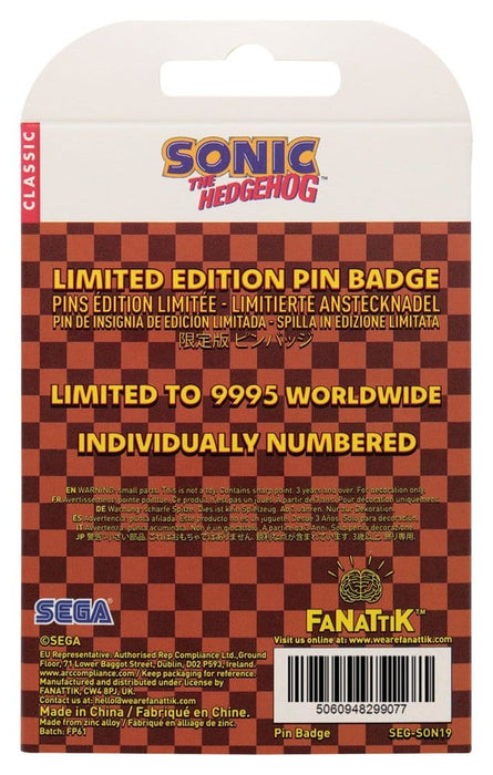 Sonic Ansteck-Pin mit beweglichem Igel