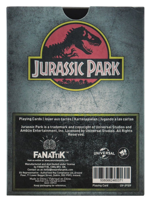Jurassic Park Gift Box with Playing Cards, Pin and Keyring