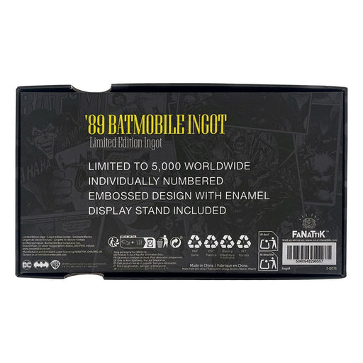 Lingote de metal de Batman Batmóvil 1989 (edición limitada)