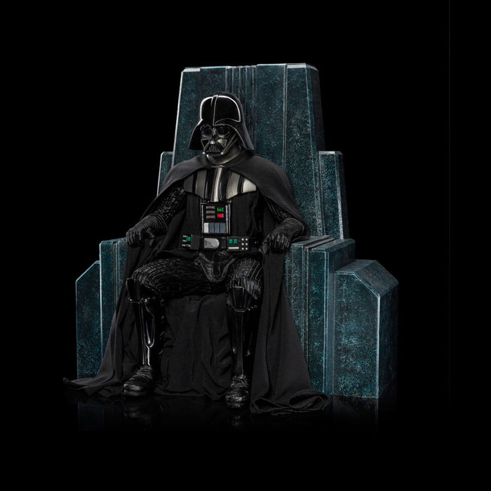 Star Wars estatua de Darth Vader en el trono