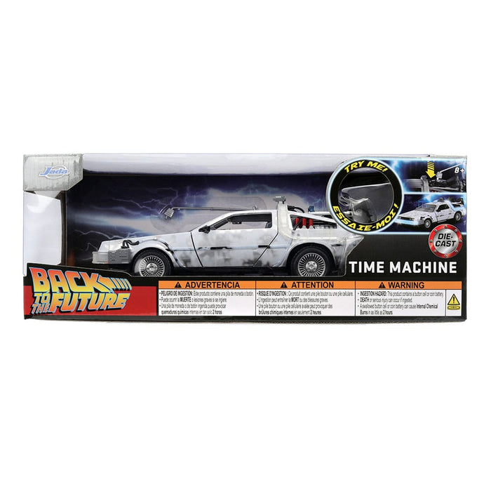 Retour vers le futur voiture miniature DeLorean (édition Frost)