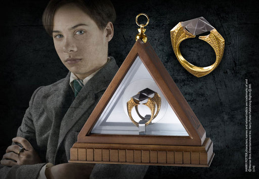 Harry Potter Réplica Anillo Horrocrux de Voldemort (chapado en oro)