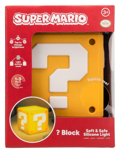 Lampada in silicone Super Mario Blocco con punto interrogativo