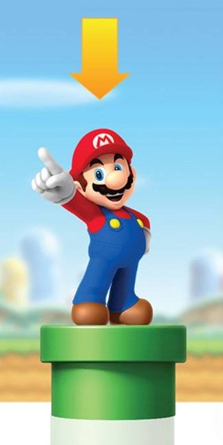 Luce notturna Super Mario Mario su un tubo
