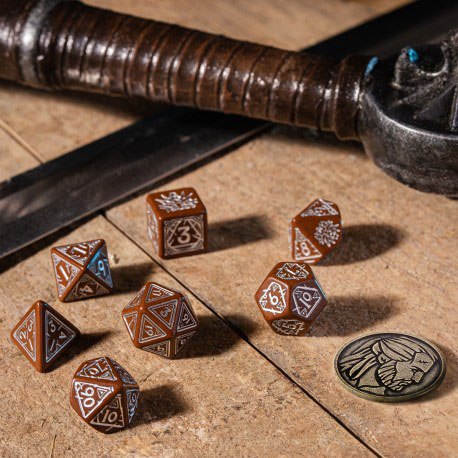 The Witcher dobbelstenenset Geralt (Roach's Companion)