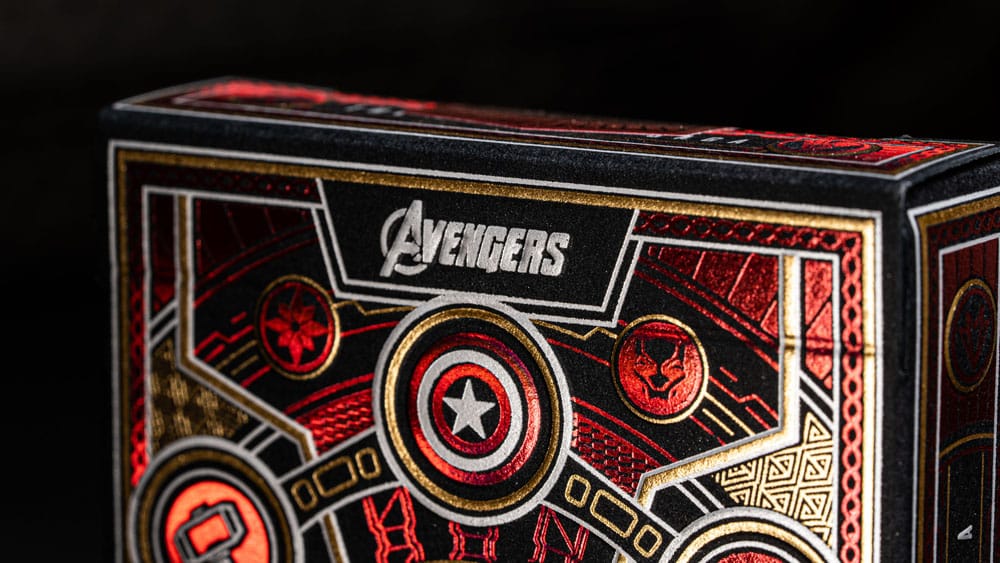 Avengers Infinity Saga speelkaarten rood