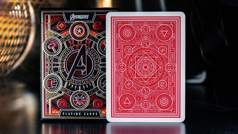 Avengers Infinity Saga speelkaarten rood