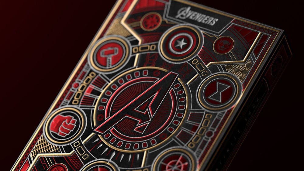 Avengers Infinity Saga speelkaarten rood