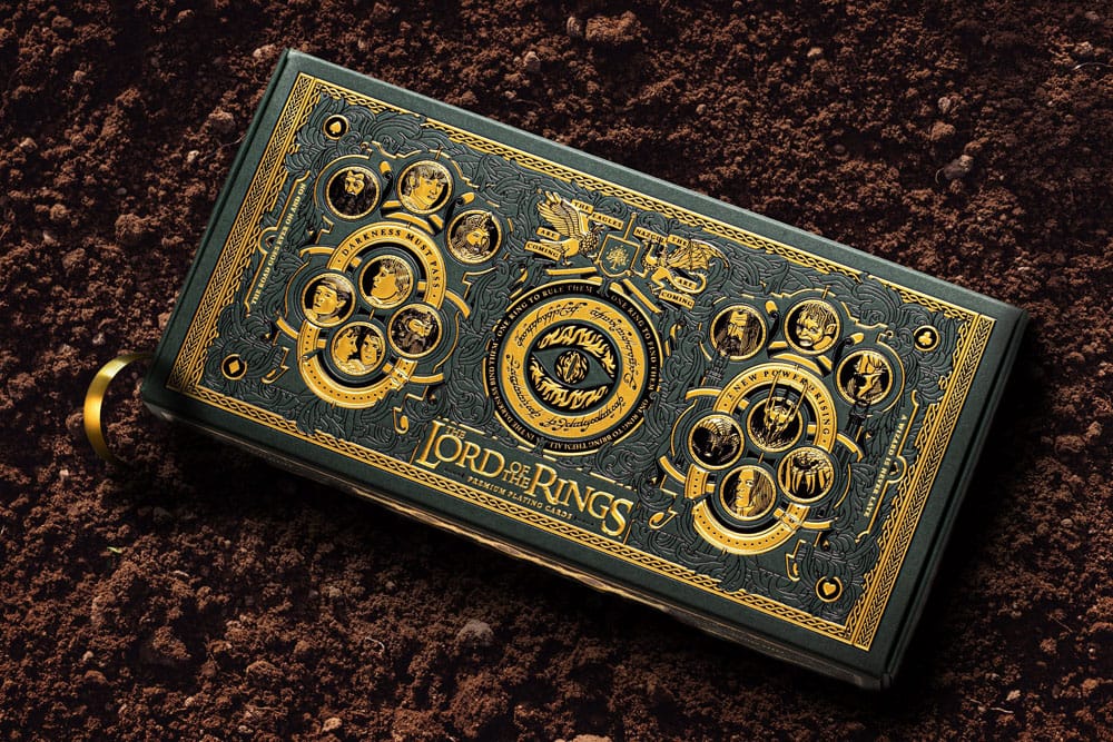 Carte da gioco Il Signore degli Anelli con ornamenti dorati