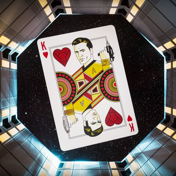 Cartes à jouer premium Star Trek Dark Edition (noires)