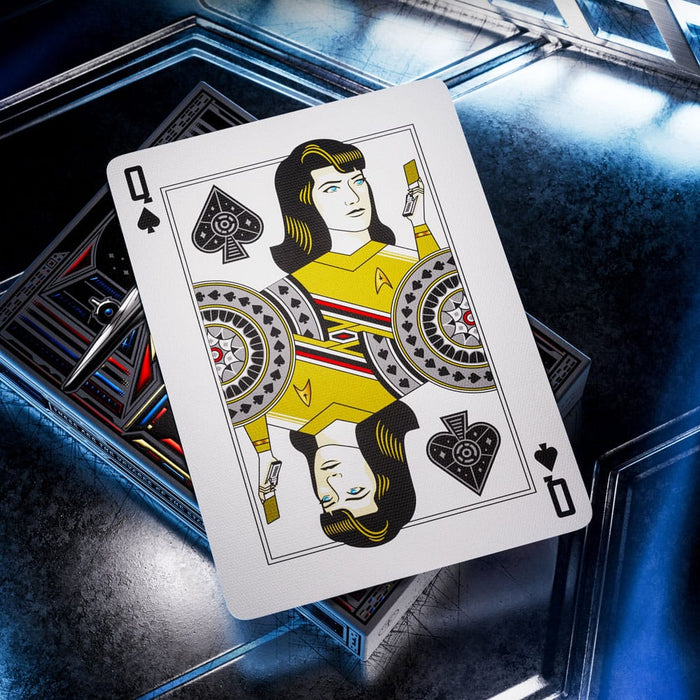 Cartes à jouer premium Star Trek Dark Edition (noires)