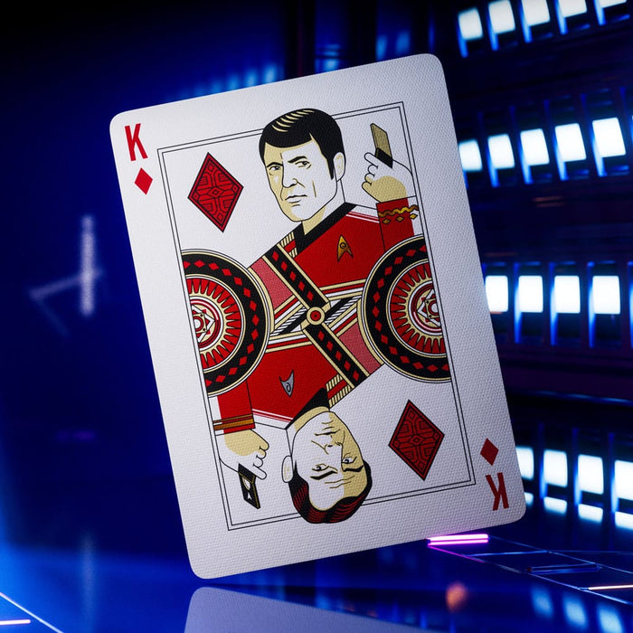 Cartes à jouer premium Star Trek Dark Edition (noires)