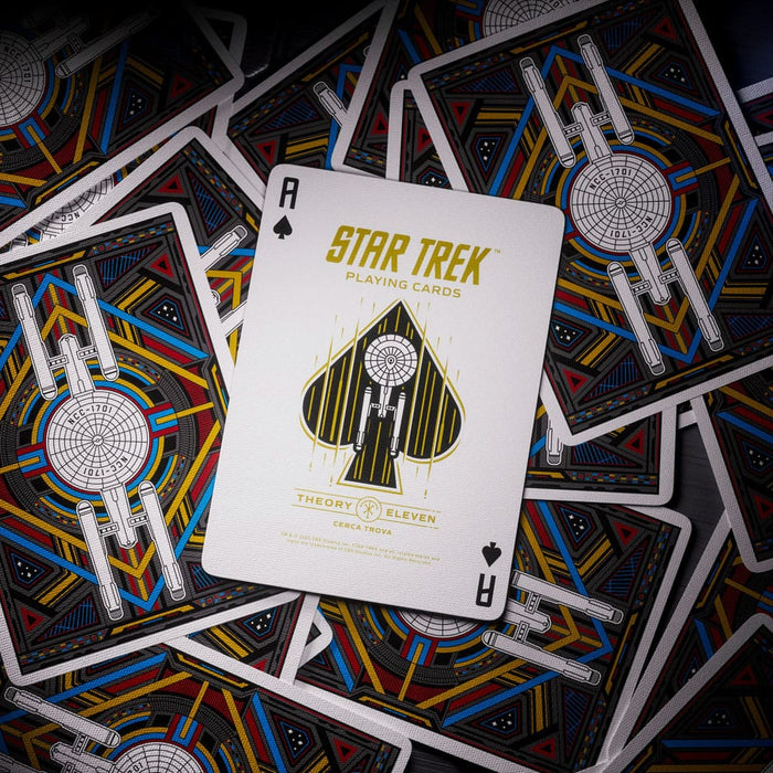 Cartes à jouer premium Star Trek Dark Edition (noires)