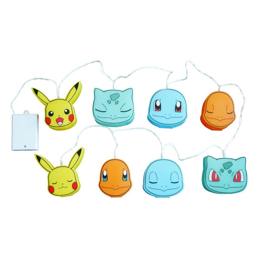 Catena luminosa LED Pokémon Pikachu e trio di starter