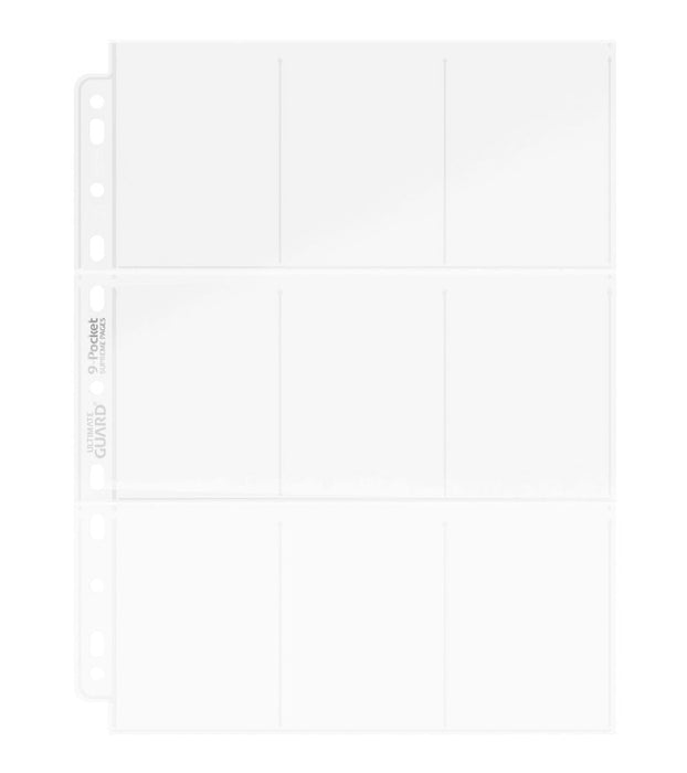 Pagine per raccoglitore Ultimate Guard 9-Pocket a caricamento dall'alto, 100 pezzi