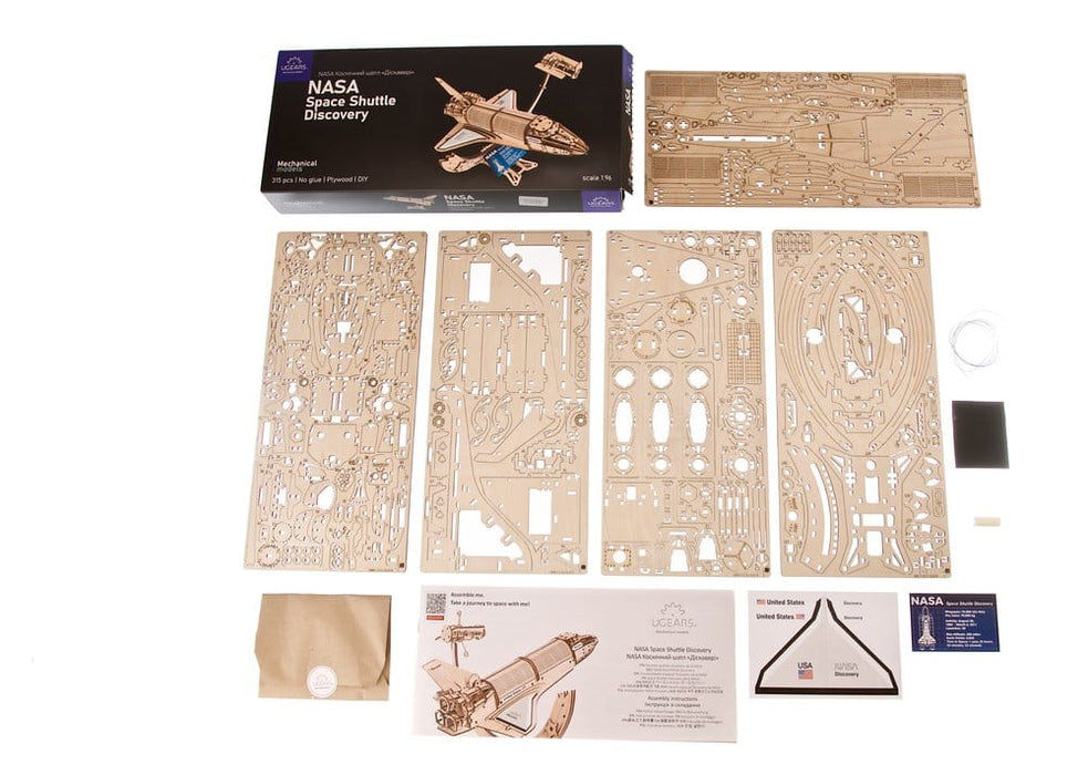 Kit de maqueta de madera 3D NASA Space Shuttle Discovery