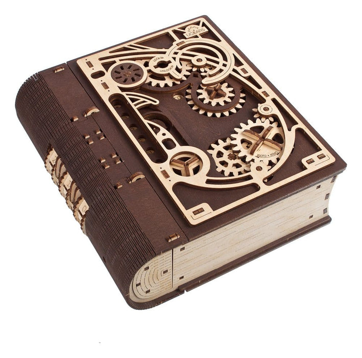 Boek der geheimen houten bouwpakket