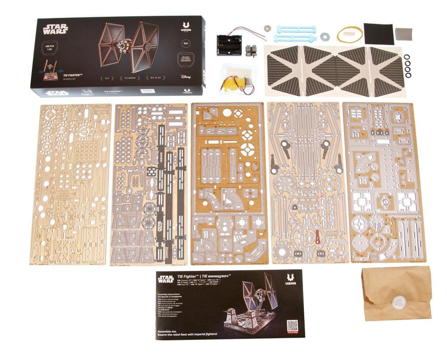 Kit de maqueta de madera Star Wars TIE Fighter