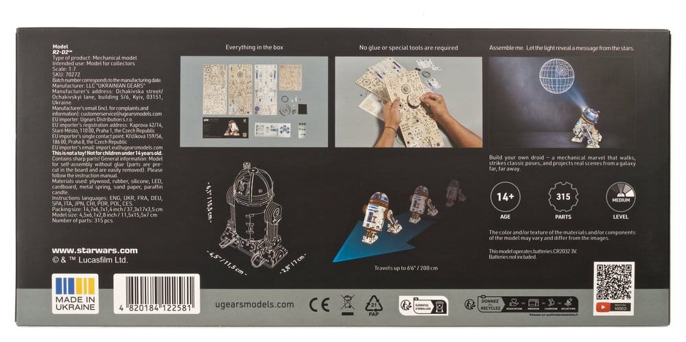 Star Wars houten bouwpakket R2-D2