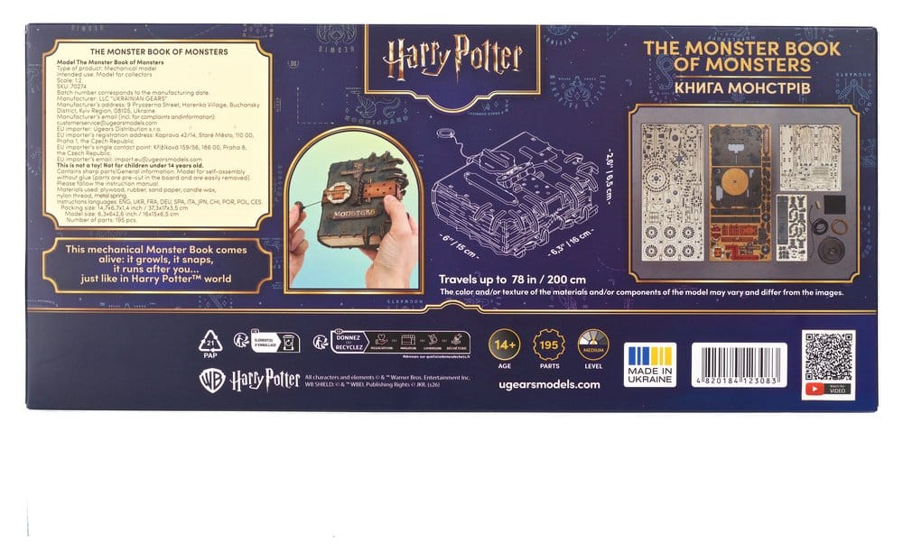 Harry Potter Holzbausatz Das Monsterbuch der Monster